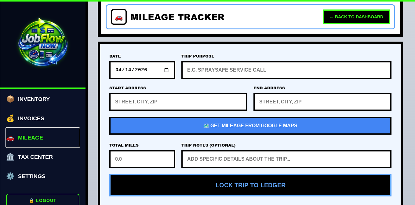 Mileage Tracker